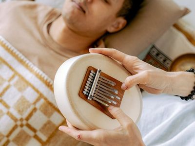 Close up of a person hands resting after a session